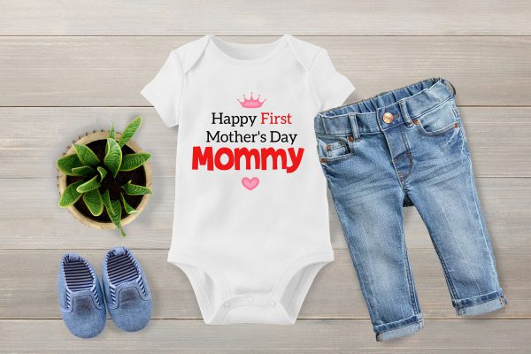 1st mothers day 2 baby vest