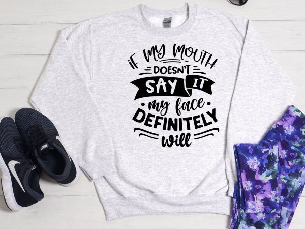 If my mouth doesn't say it sweater grey