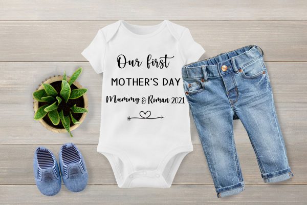 Our first Mothers day baby vest