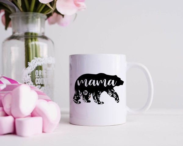 Mama bear mug black