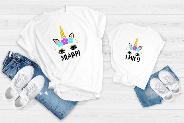 mummy and me unicorn t-shirts