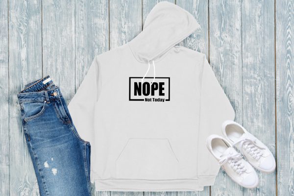 Nope Hoodie Grey