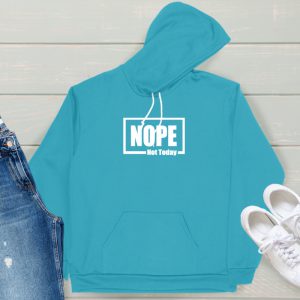 Nope Hoodie light blue